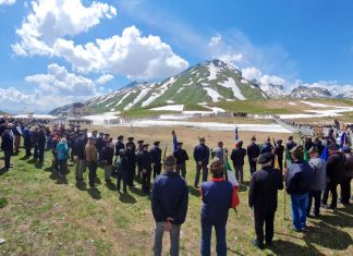 Saint Bernard celebration of the French Mountain Soldiers